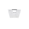 Simplify Small Shelf Storage Rattan Tote Basket in White 25454-WHITE - alternate 2